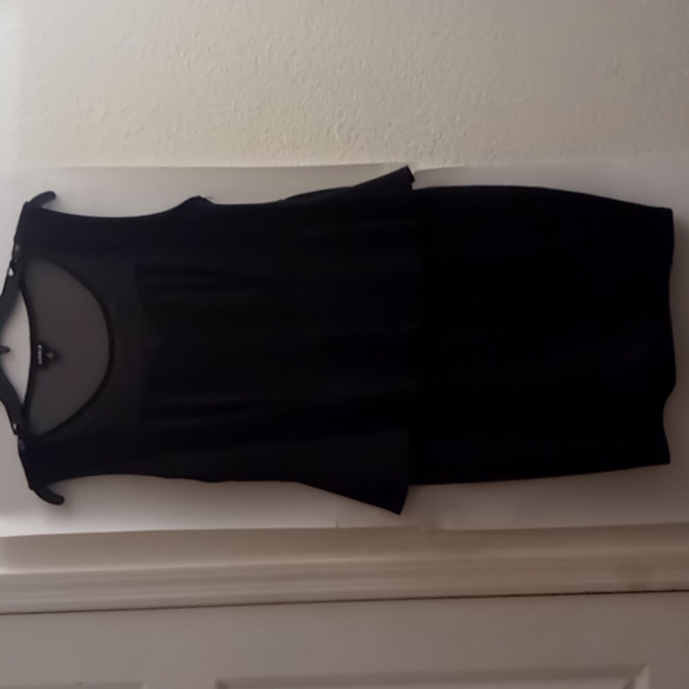 TORRID Black Mesh Peplum Bodycon Sweetheart Sleeveless Dress Size 0-Large